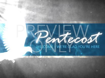 Pentecost Dove Welcome
