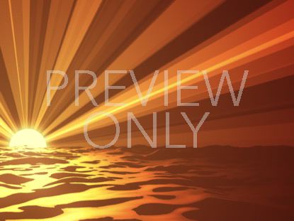 Digital Waves Summer Sunset