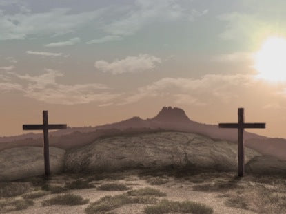 Easter Crosses Backdrop