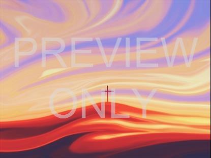 Color Flow Sunrise Cross