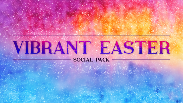 Vibrant Easter Social Pack