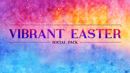 Vibrant Easter Social Pack