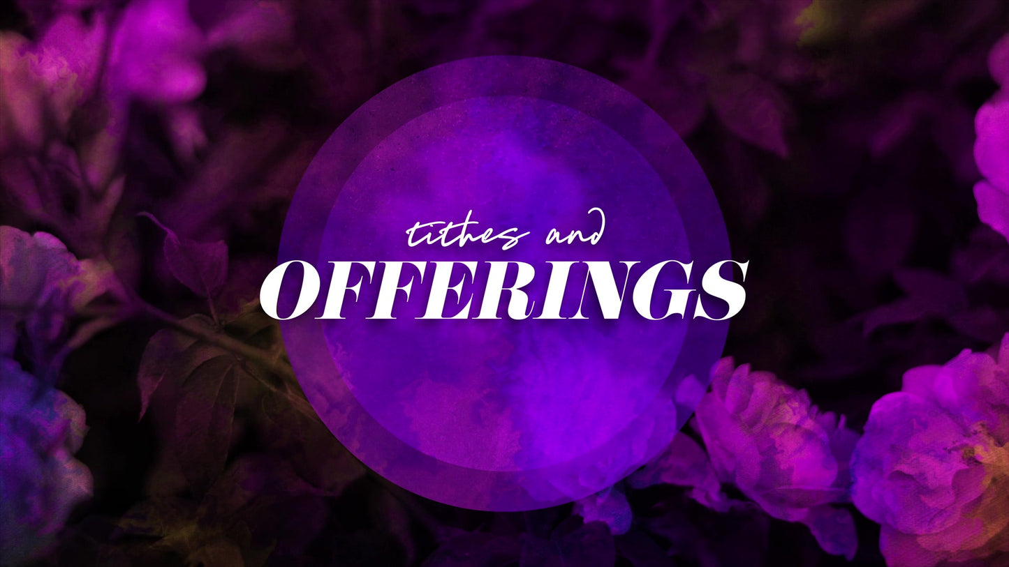 Floral Paint Tithes And Offerings Still