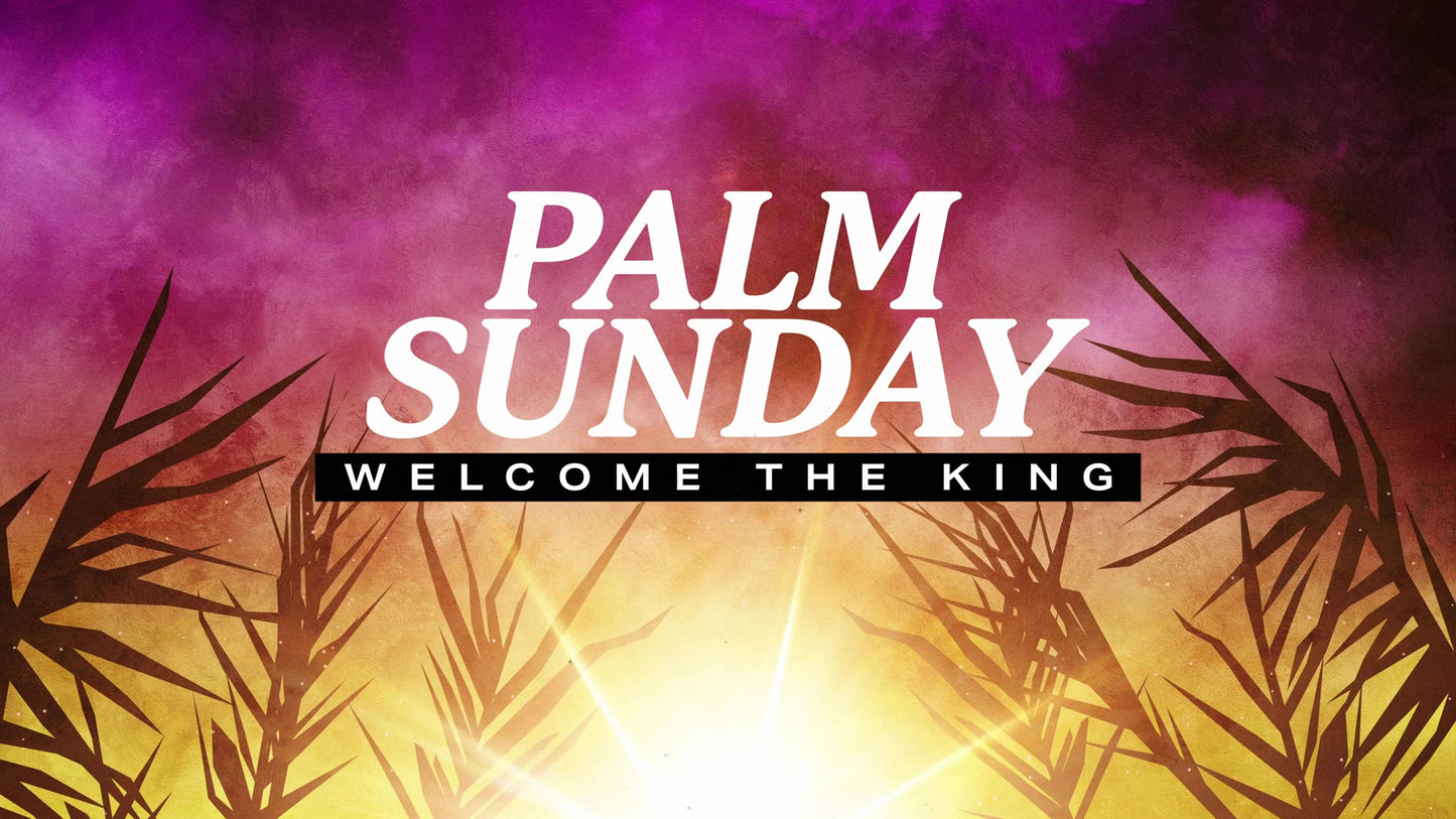 Bright Palm Sunday Welcome The King Slide
