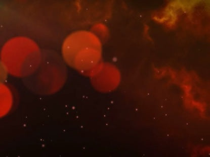 Particle Orb Fiery Red