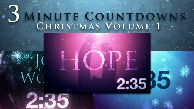 3-Minute Countdowns: Christmas Volume 1