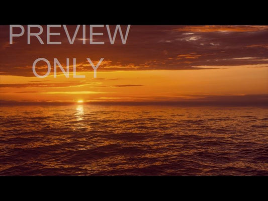 Seascape Orange Sunset