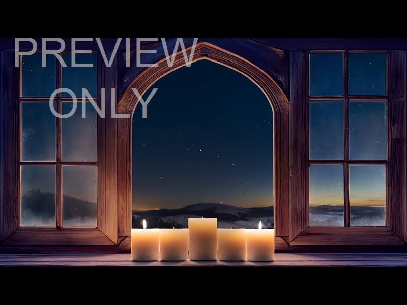 Winter Advent Love Candles Still