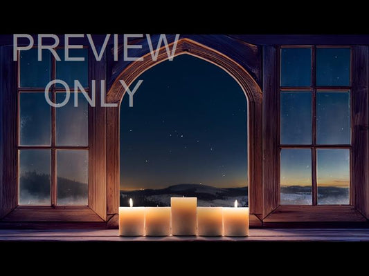 Winter Advent Love Candles Still