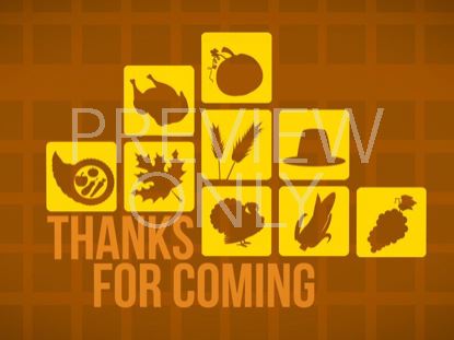 Thanksgiving Icon Goodbye Still