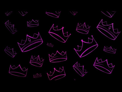 Crowns Alt Neon Pink
