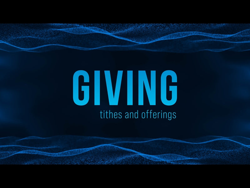 Blue Digital Wave Giving