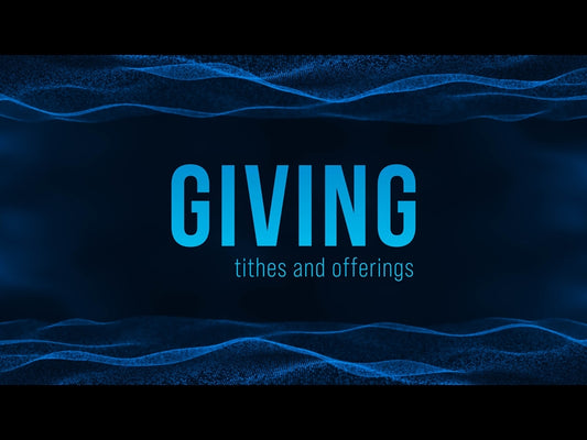 Blue Digital Wave Giving
