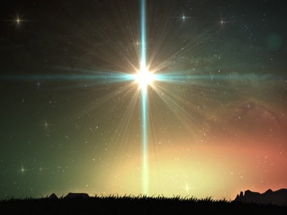 Christmas Nativity Large Star Landscape