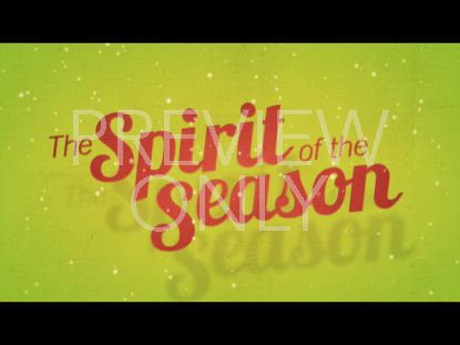 Christmas Welcome Spirit Of The Season Still