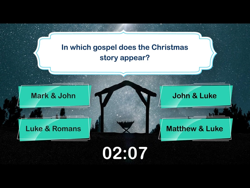 Christmas Bible Quiz Countdown