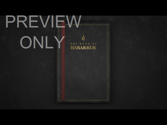 Habakkuk - Book Center Black Still