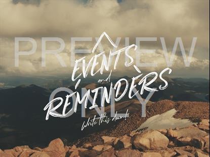 Vistas Events And Reminders