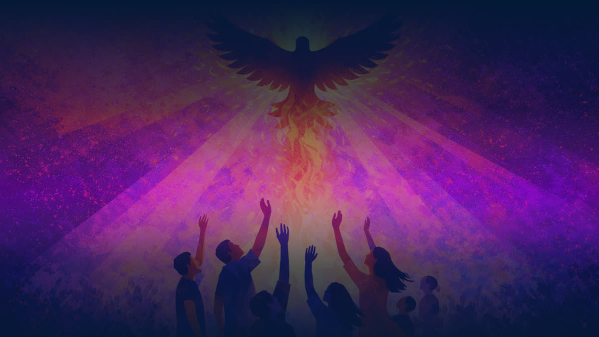 Pentecost Celebration Holy Spirit You Are Welcome Here Blank