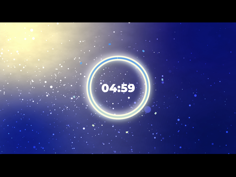 Five Minute Countdown - Abstract Particles