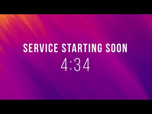 Color Sketch Countdown - Service Starting Soon