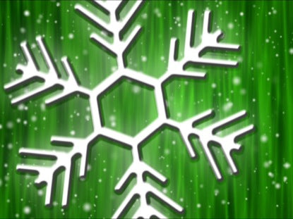 Let It Snow Emerald Curtain