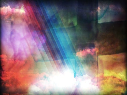 Easter Atmosphere: Faded Cross