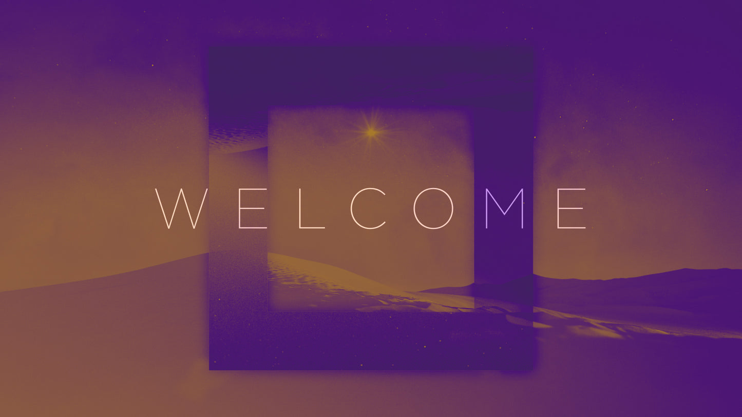 Amber Christmas Welcome Still