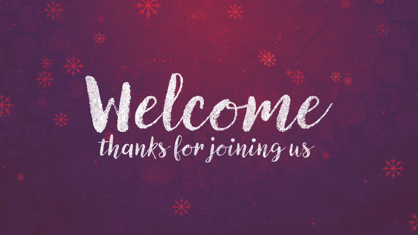 Rustic Winter Snow Welcome