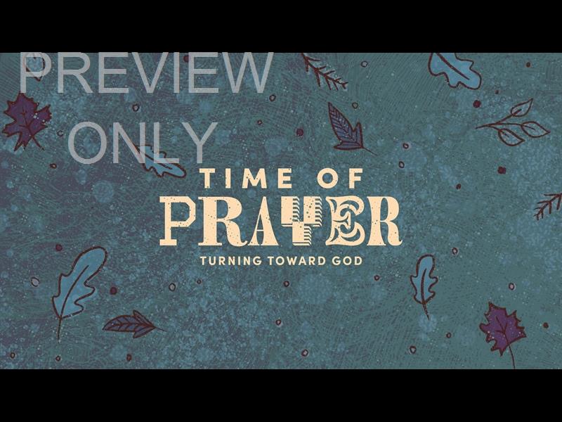 Festive Fall Time Of Prayer Title Still