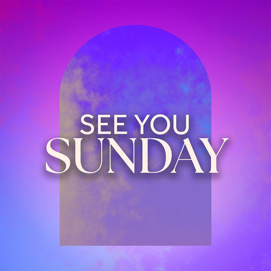 Gradient Arches Sunday Social Graphic