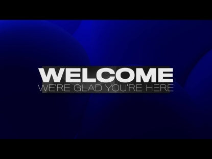 Livestream Welcome Title Screen Blue