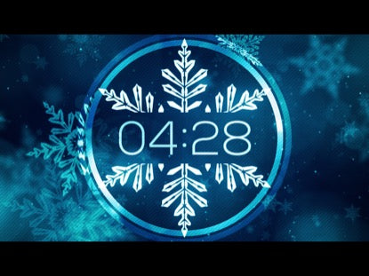 Christmas Glow Snowflakes Countdown