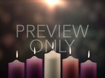 Advent Candles Christ Candle