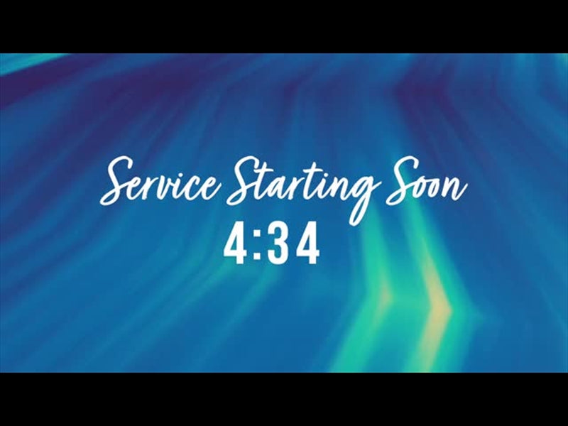 Color Edge Countdown - Service Starting Soon