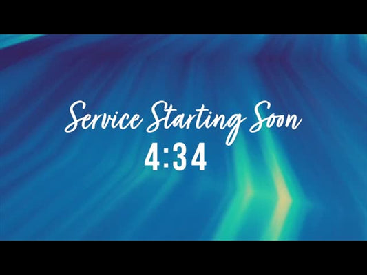 Color Edge Countdown - Service Starting Soon