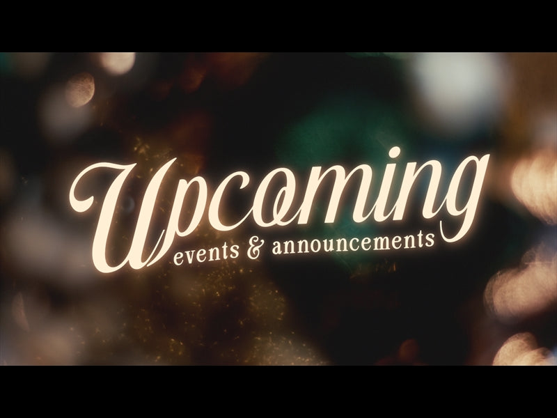 Glory And Wonder Upcoming
