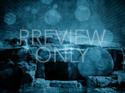 Empty Tomb Grunge Blue