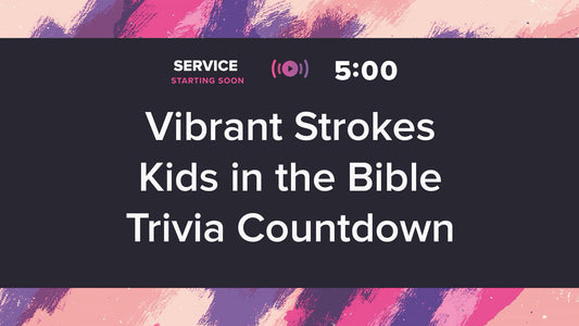 Vibrant Strokes Trivia Countdown