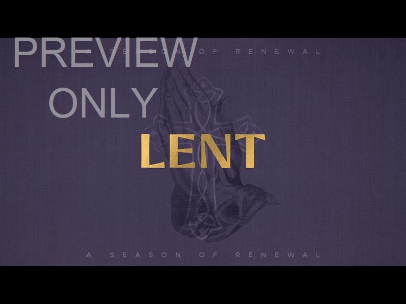 Sayings Of Easter - Lent Title Still