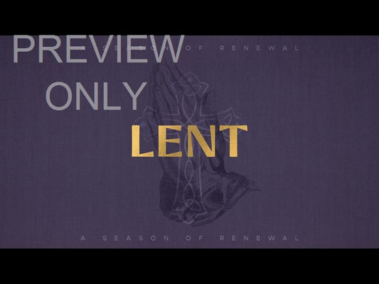 Sayings Of Easter - Lent Title Still