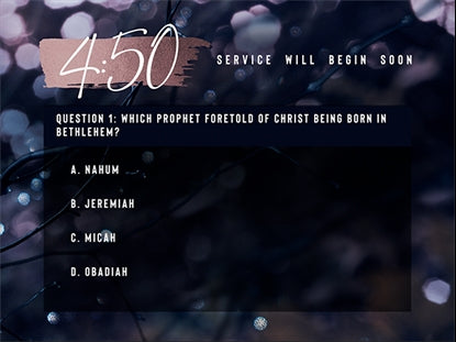 Winter Frost Trivia Countdown