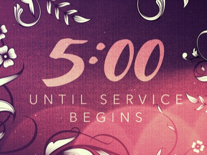 Filigree Flowers Countdown