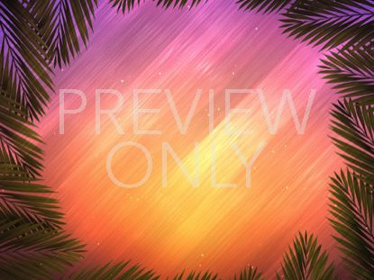 Vivid Fibers Palm Branch Circle
