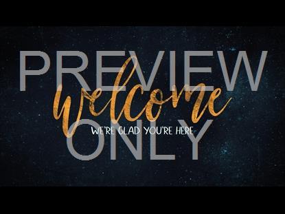 Christmas Gold Welcome Graphic