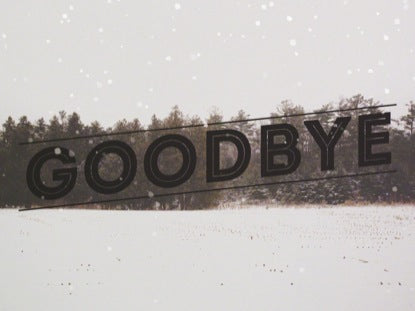 Winter Forest Frame Goodbye 2