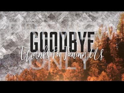Colorful Fall Goodbye Graphic