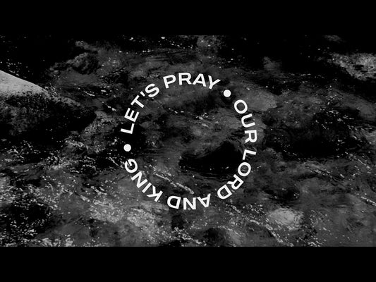 Black And White River Lets Pray