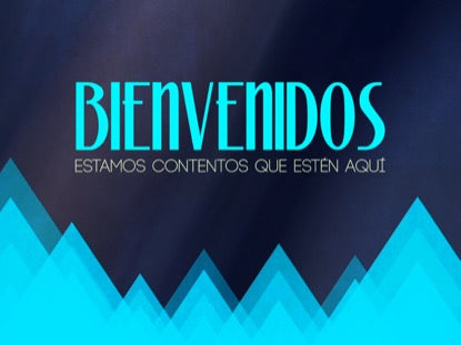 Rising Triangles Welcome Motion Spanish