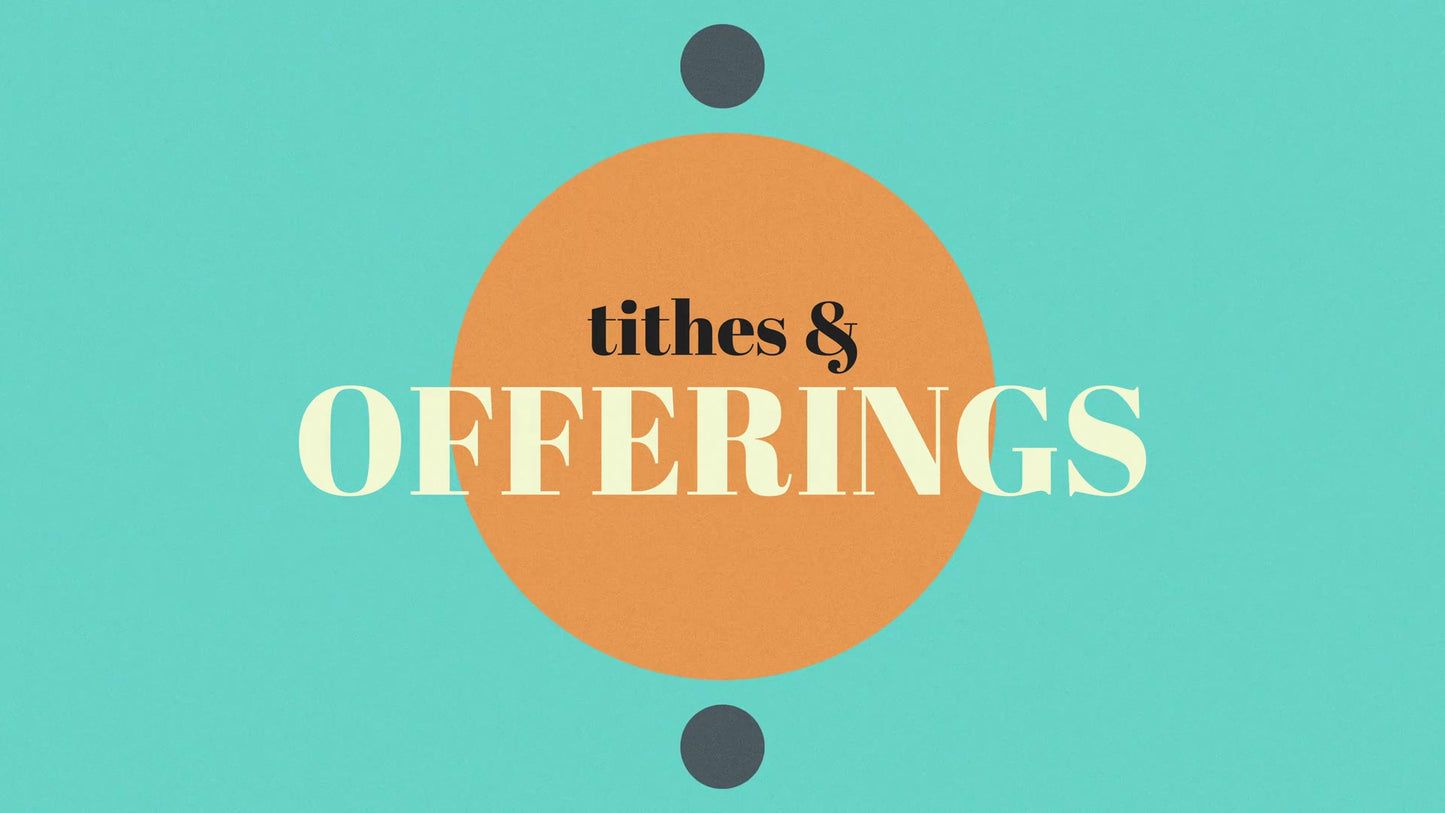 Retro Color Tithes And Offerings